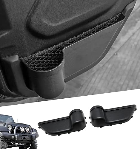 POETRYXIAO Bolsillos de almacenamiento para puerta trasera para Jeep Wrangler JL 2018-2023 de 4 puertas y Gladiators JT 2020-2023, bandeja