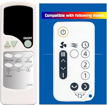 Replacement Remote Control for Woozoo OHYAMA Globe 5-Speed Oscillating Fan PCF-SC15T SC15T SC12 PCF-SC12