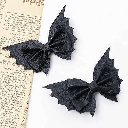 Miniatura 5 de 4 pinzas para el pelo de murciélago de Halloween con lazo y lazo, pasadores de animal negro, horquillas para el cabello, horquillas para el pelo,