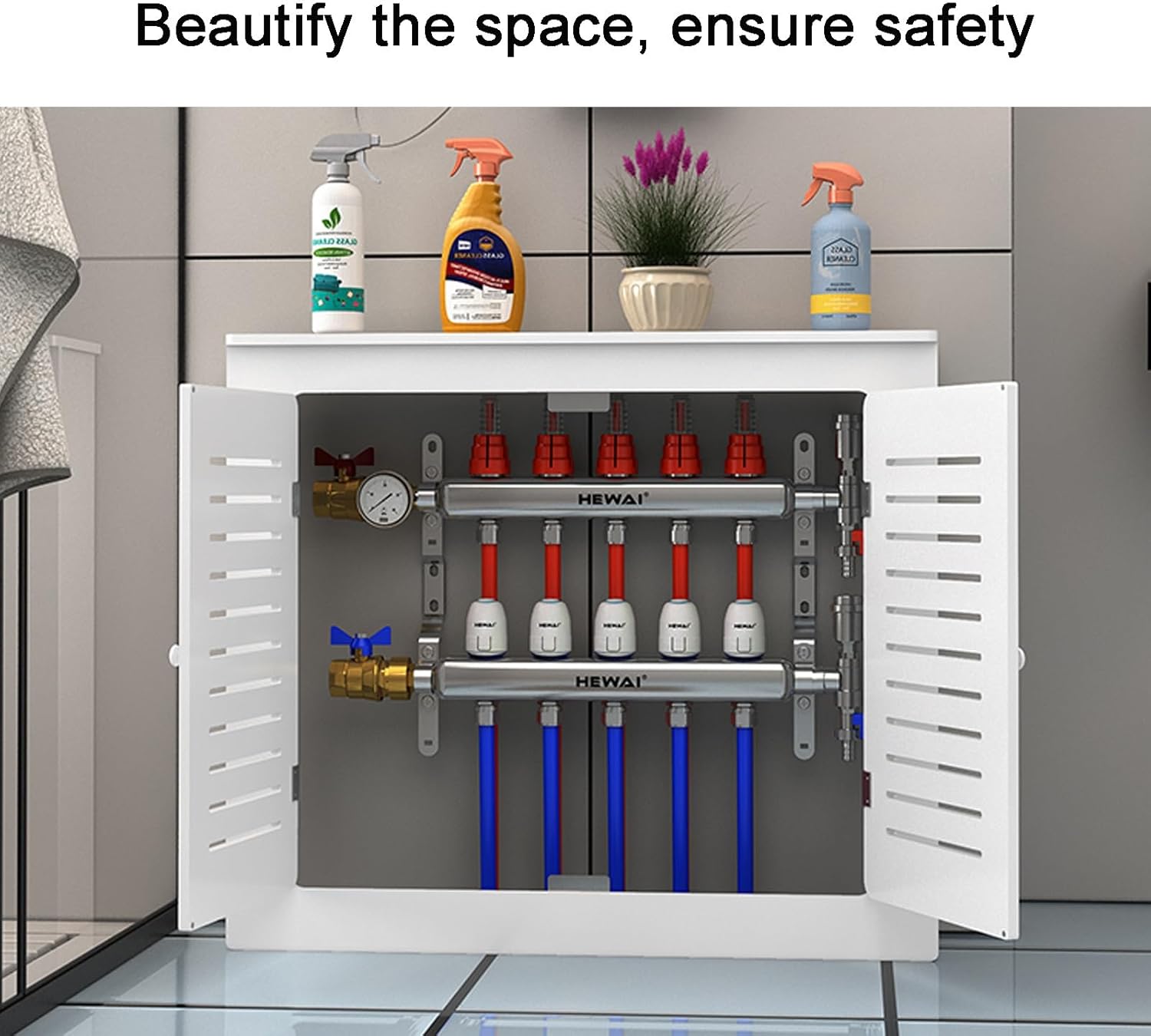 ラジエーターカバーキャビネット棚 上部に複数の通気孔があり ラジエーターカバー ラジエーターカバー暖房キャビネット ベースボード 古