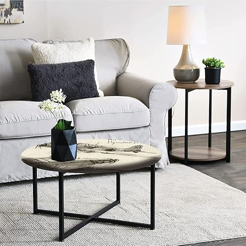 Miniatura 5 de JUNTAIY Mantel redondo, mantel de decoración de avión para mesa auxiliar, motor militar soviético, vuelos del mundo, se adapta a mesas redondas de