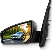 Vista 1 de SCITOO Espejo retrovisor lateral del lado del conductor para Nissan Sentra 2007 2008 2009 2010 2011 2012, ajuste de potencia no plegable, negro