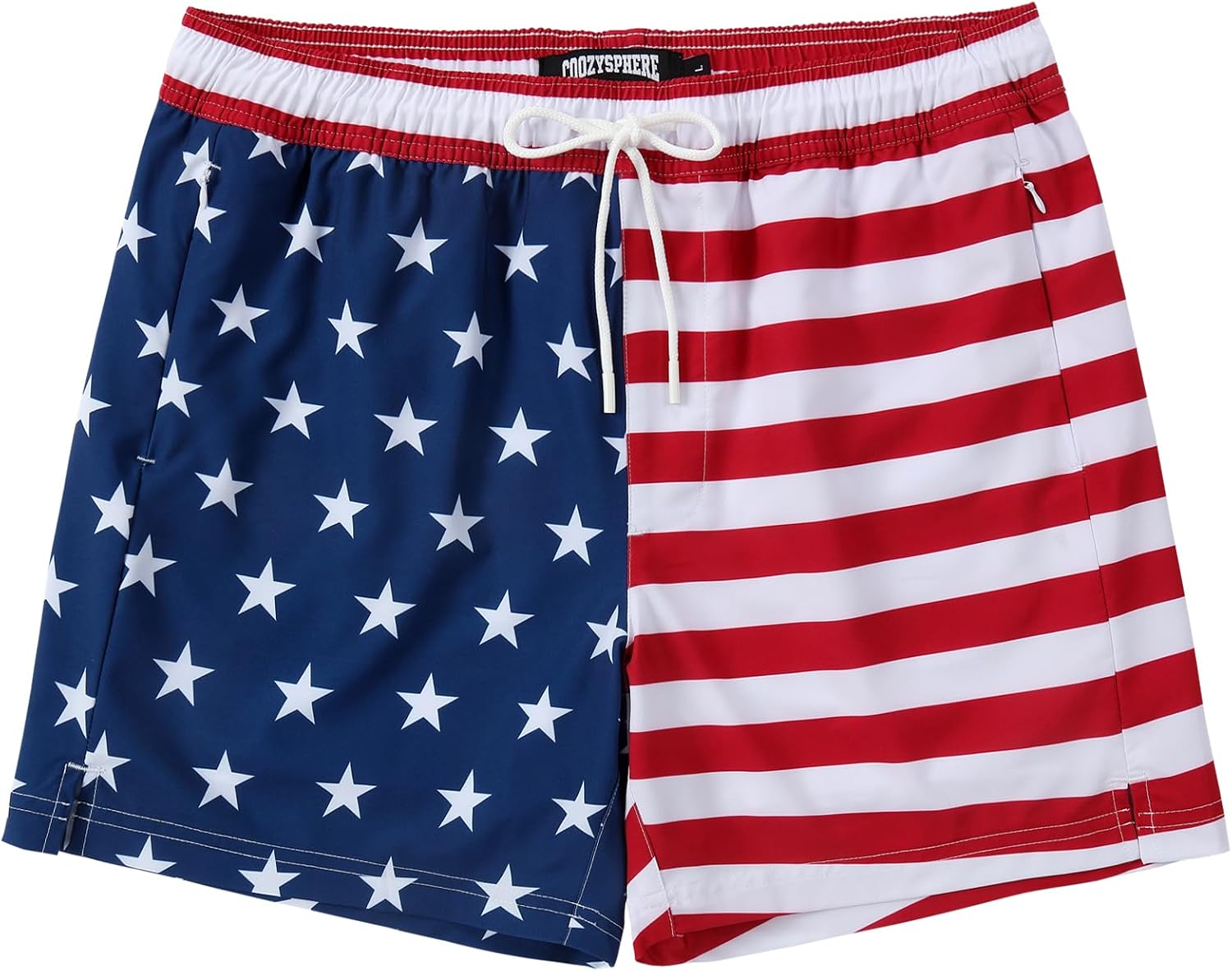 Mens Swim Trunks with Compression Liner 5 Inch Inseam Swimming Trunks Shorts for Men