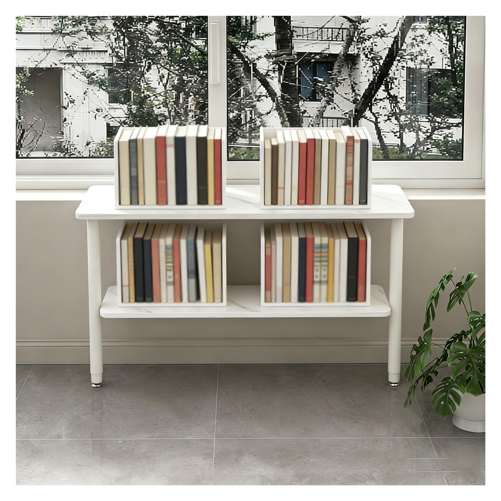 CHZDPP 1-Tier/2-Tier Countertop Extension Set, Windowsill Extender Shelf for Family Use, Punch-free Window Sill Extender Plate(Two-layer,47.2"x10"/120x25cm)
