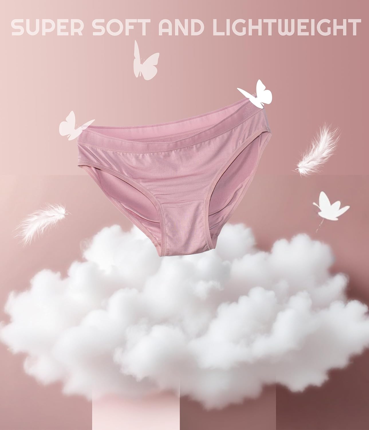 ANLIQI Modal Underwear Supersoft Hipster Panties for Women Pack Breathable & Stretch Bikini Underpants Comfortable Undies - Image 5