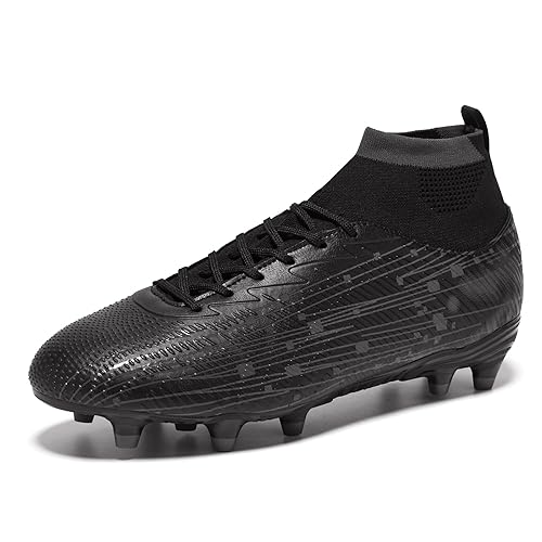 Men and Women Soccer Cleats High Top Football Boots Lightweight