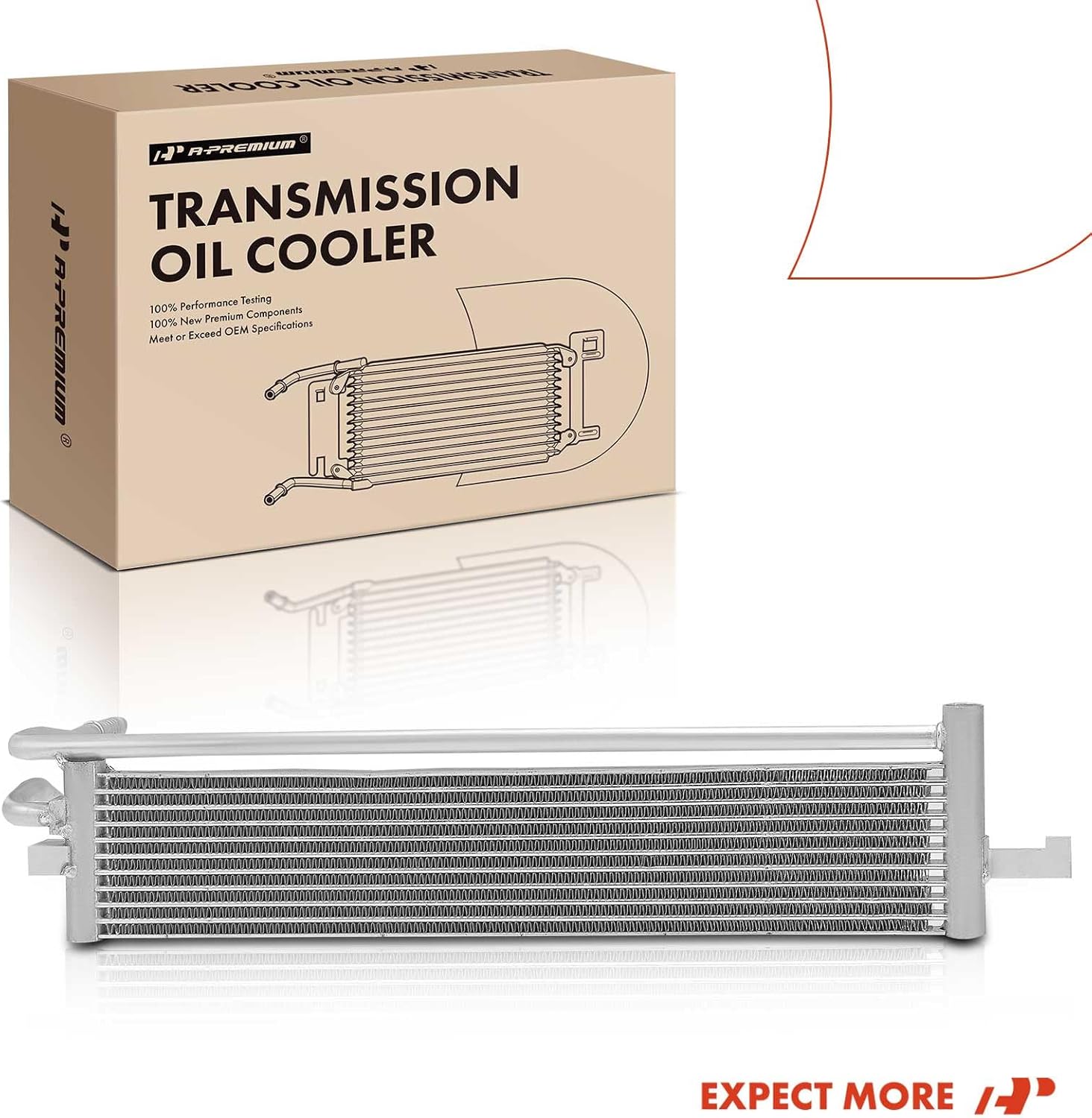 A-Premium Transmission Oil Cooler Compatible with Ford EcoSport 2018 2019 2020, 1.0L, Turbocharged, Replace # H6BZ7A095C