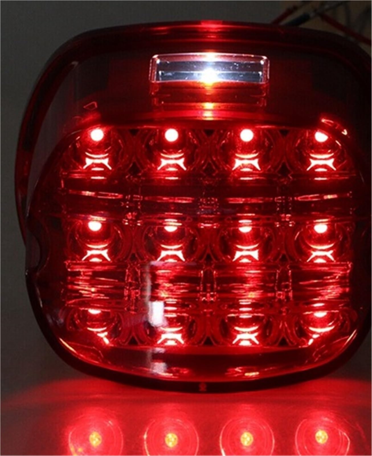 Feux Arrière Freinage Moto Feu Arrière De Frein À LED pour Moto Course Stationnement Conduite pour Electra Glide pour Fatboy Ultra Dyna