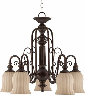 Triarch Lighting 31138 Wrought Iron 5 Light Chandelier ...