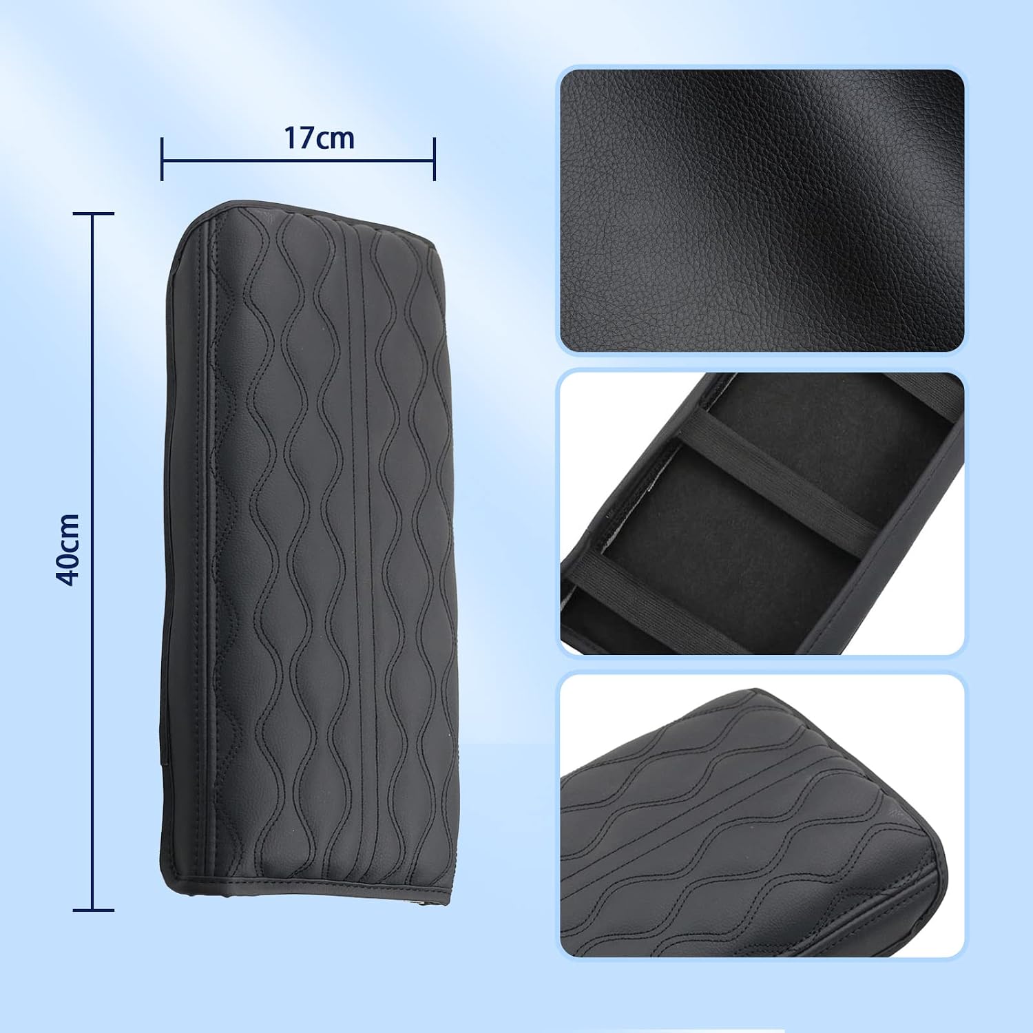 2022-2025 2026 Ioniq 5 Center Console Cover for Hyundai Ioniq 5 (SE/SE Standard Range/SEL/Limited/XRT), Waterproof&Cushion Lether Armrest Cover 2023 2024 2025 Ioniq 5 Accessories (Padded)