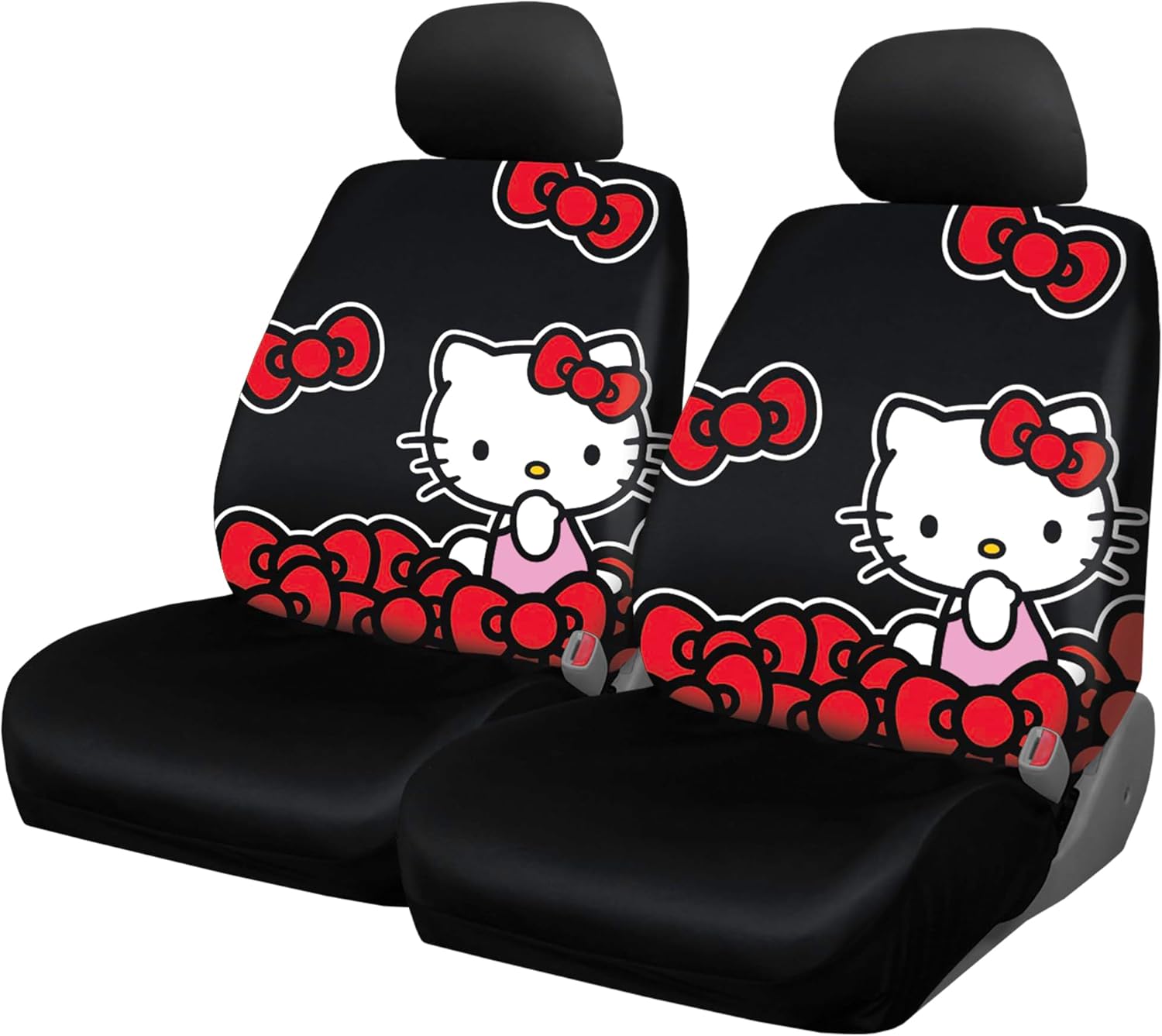 Plasticolor 003568P01 Hello Kitty Bows Low Back Seat Cover - Pair