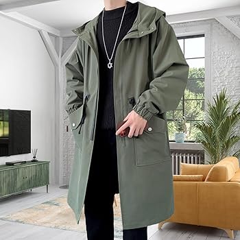 Amazon | [MRYAOJONEZCW] コート メンズ ロング モッズコート メルトン