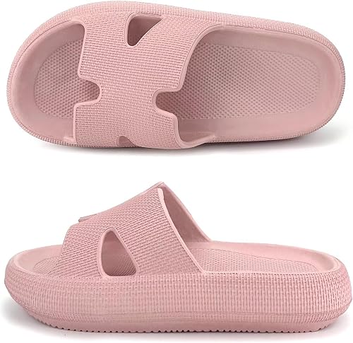 Haifago Cloud Slides for Women and Men Cushion Recovery Pillow Sandals, Memory Foam House Shower Slippers for Woman Comfort Platform Non-Slip