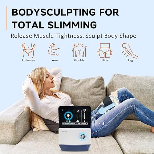 Vista 6 de Masajeador de celulitis Máquina para esculpir el cuerpo con drenaje linfático y estiramiento de la piel para vientre, glúteos, estómago, piernas