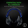 Razer Kraken Audífonos Gamer: Marco de Aluminio Ligero - Micrófono Retráctil con Aislamiento de Ruido - para PC, PS4, PS5, Switch, Xbox One, Xbox Series X y S, Móvil - Jack de 3.5 mm - Negro/Azul 7