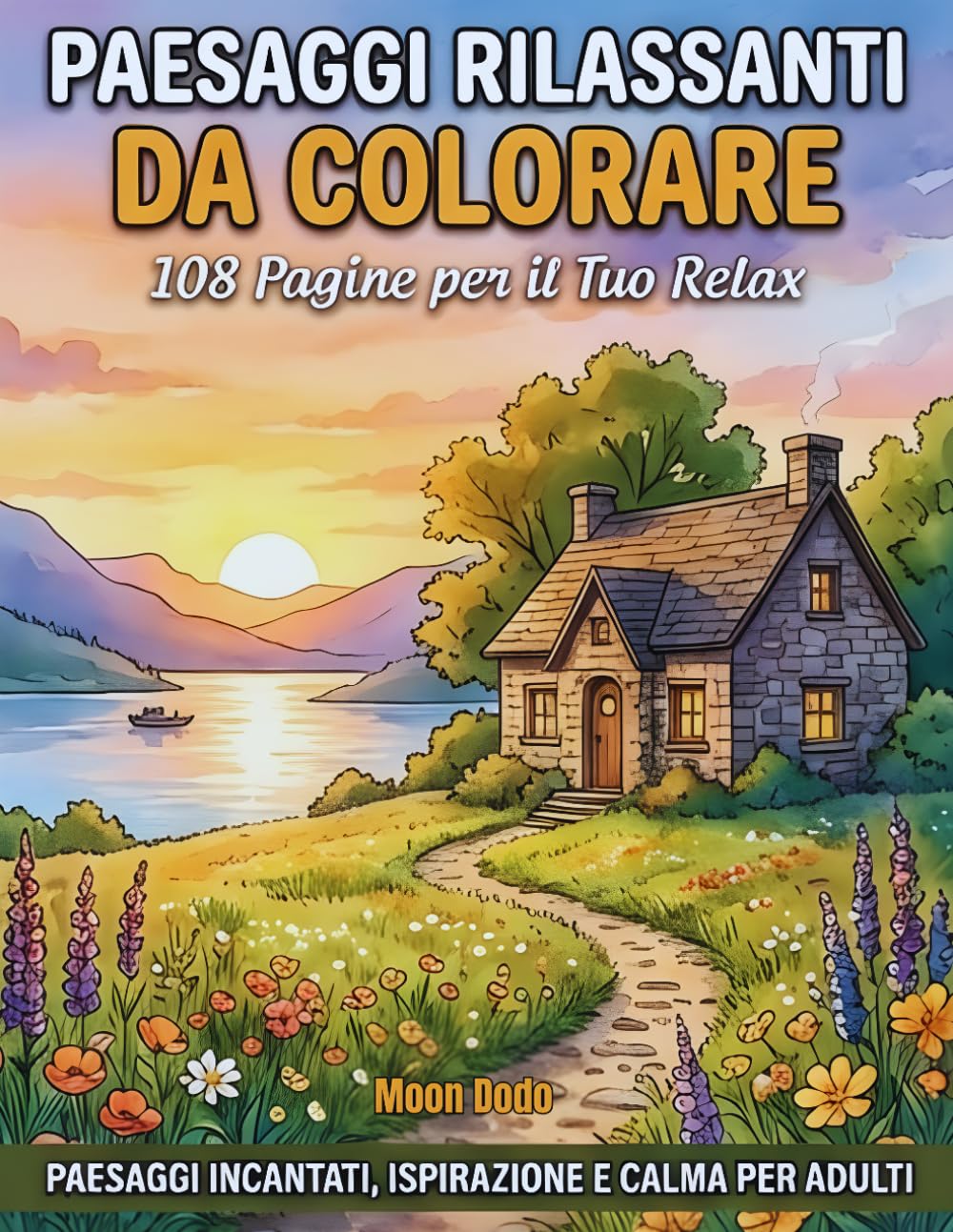 Paesaggi Rilassanti da Colorare: 108 pagine in grande formato per il tuo relax: paesaggi incantati, ispirazione e calma per adulti. Ideale anche per anziani e principianti.