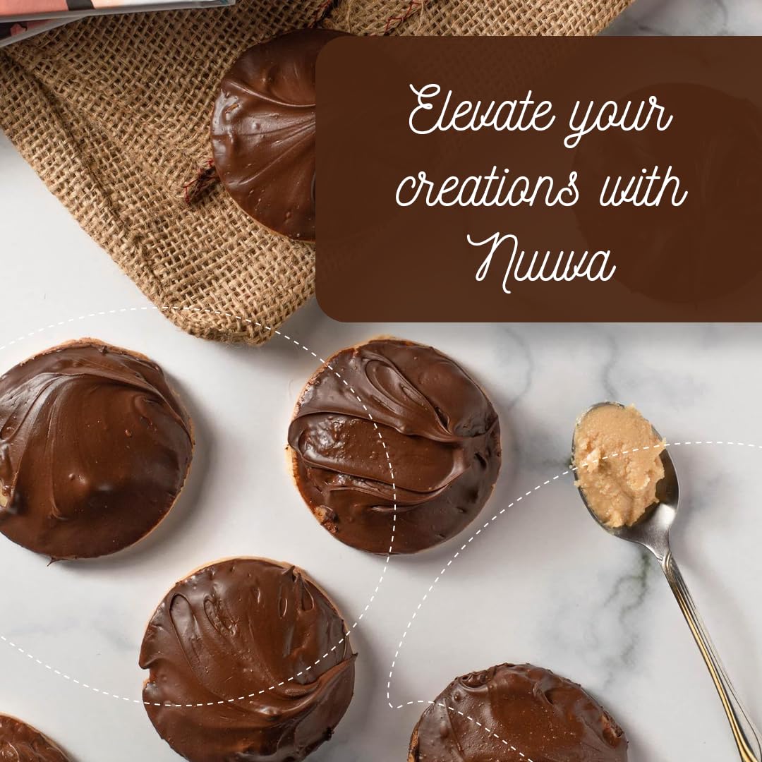 Nuuva Foods Chocolate Semisweet Ganache | Perfect for Dubai Chocolate Bar, Cake & Truffle | Cocoa for Baking Pastries & Snacks | 2.5 lbs