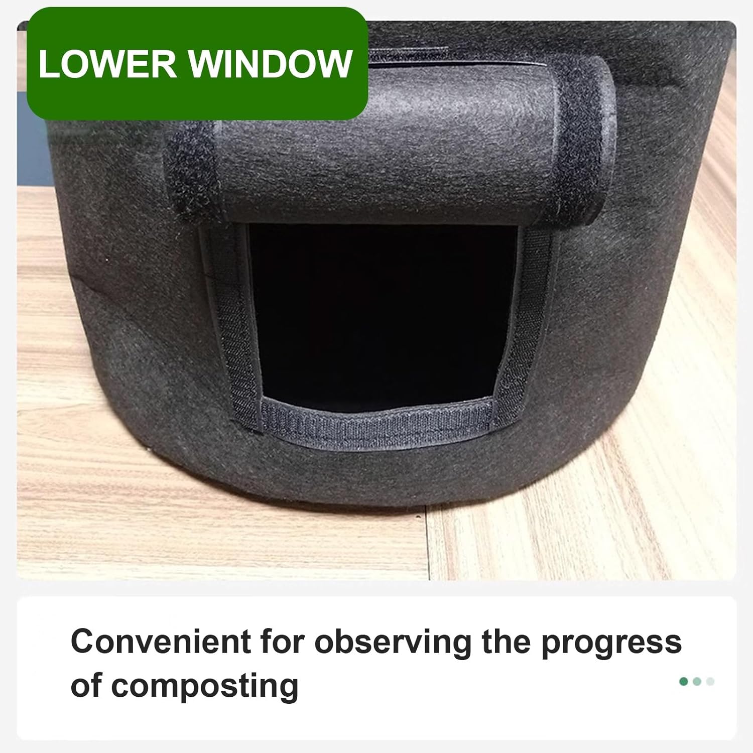 Compost Container, Compost Bin Bags, Compost Bins Outdoor, Composting Bin for Outside Garden, Reusable Garden Waste Bag, Non-Woven Fabric, 19/33 Gallon