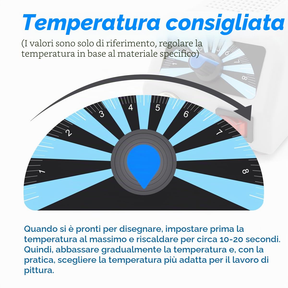 Macchina per Pirografia, 60W Pirografo per Legno Professionale con 30pcs Teste di Penna, Temperatura Regolabile 100-800 ℃ Pirografia Legna per Legno, Zucca, Bambù - Certificata CE