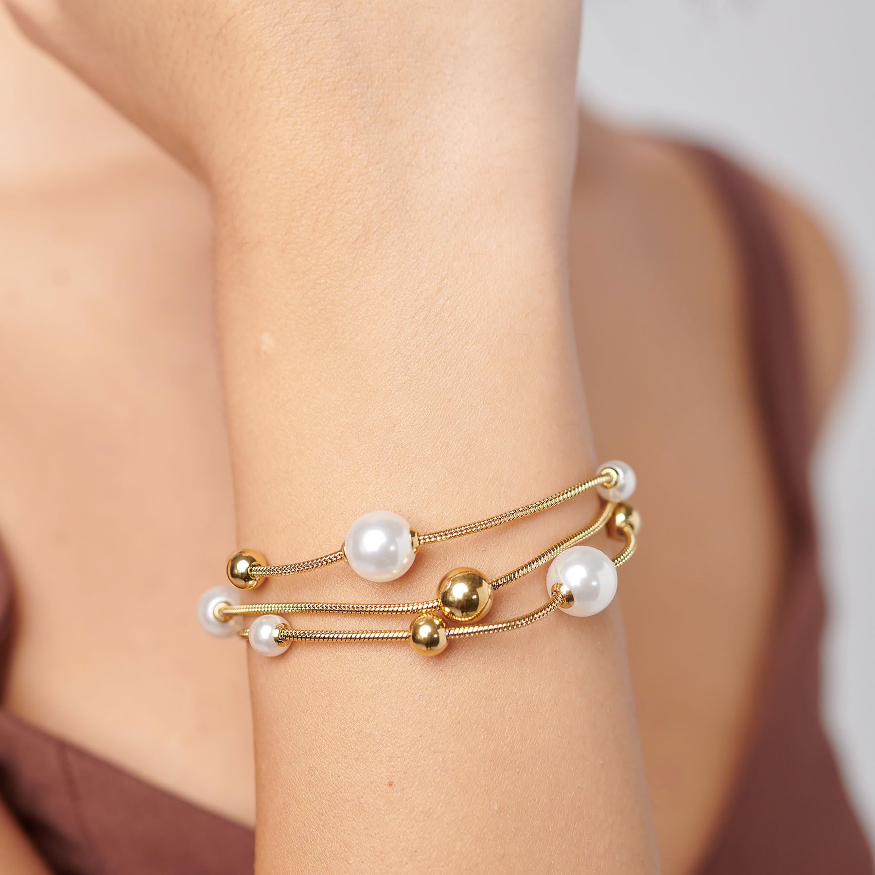 Brosway Bracciale Donna in Acciaio | Bracciale Con Perle | Collezione Perfect - BPC59