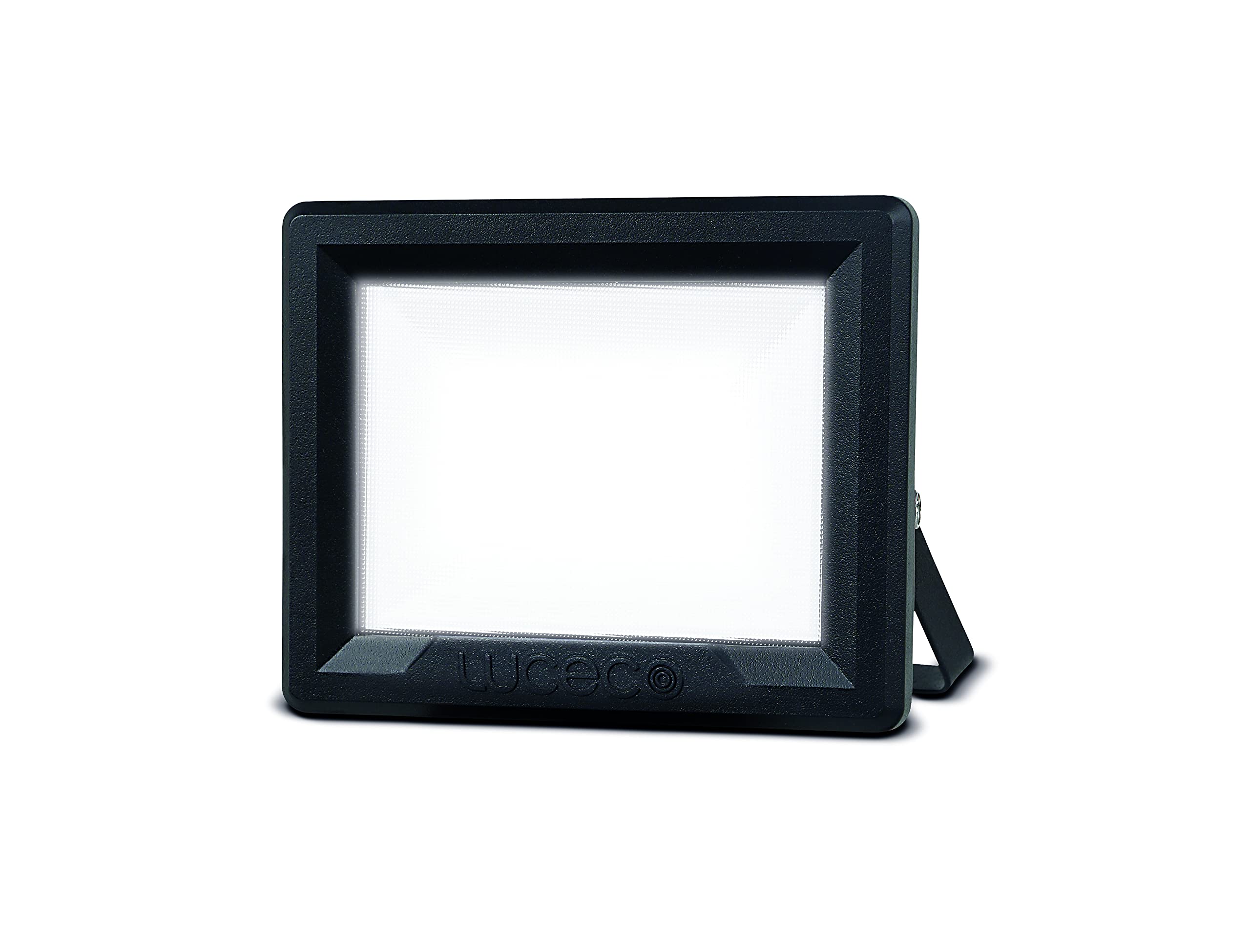 LucecoLED Eco Slimline Floodlight, 15 x 14 x 5 cm, IP65 Rated, 20 W, Black