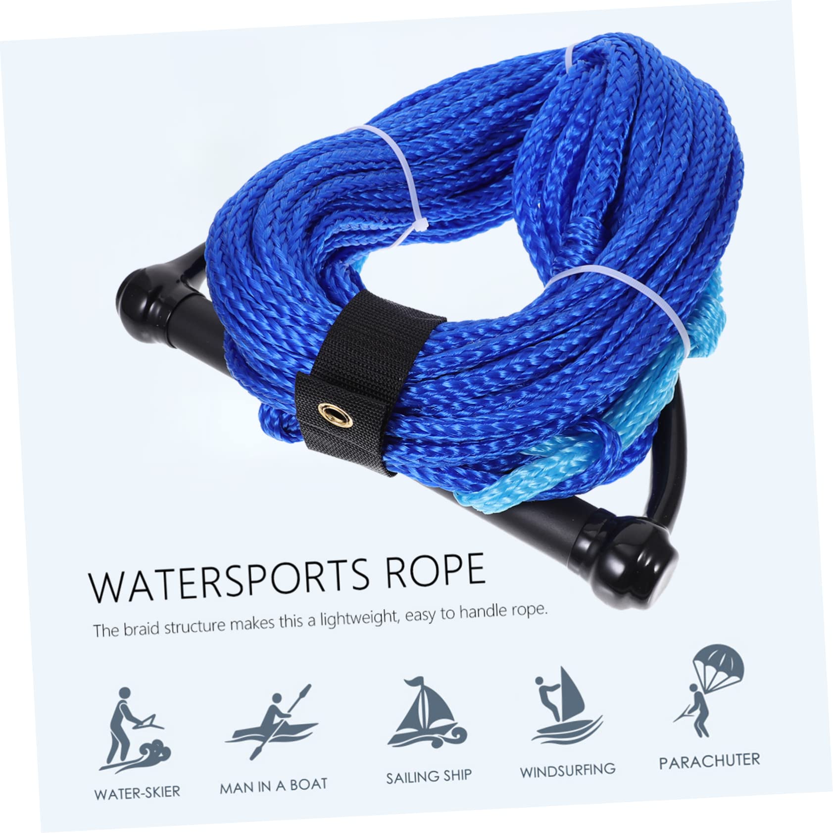 Gatuida Cuerda de esquí acuático Cuerda de Remolque de esquí acuático Wakeboard línea Cuerda de de Agua Rodilleras Deportivas Bulto Accesorios Tiro de Cuerda Paseo en kayac Nylon