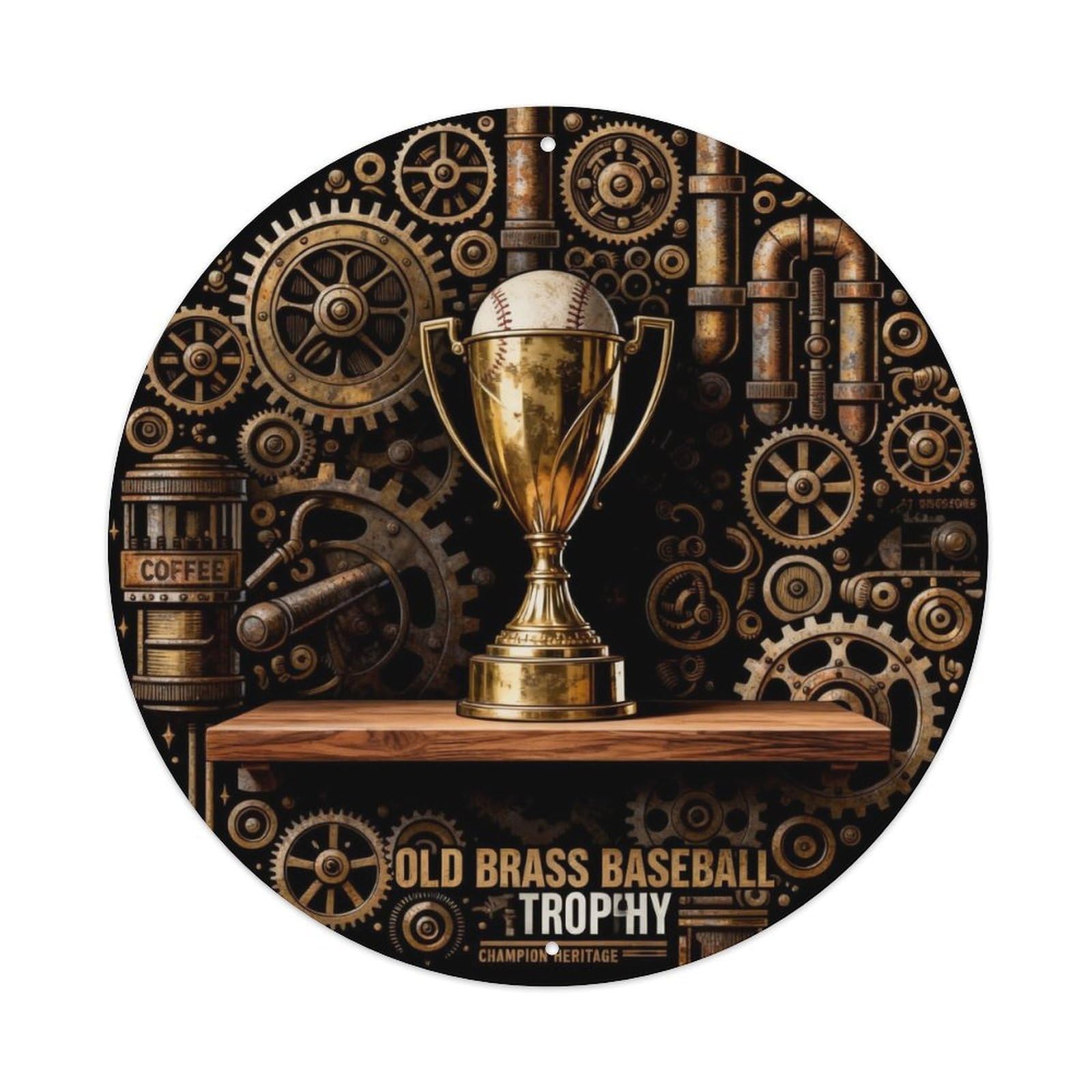 CHAMPION HERITAGE Metal Tin Sign Plaque