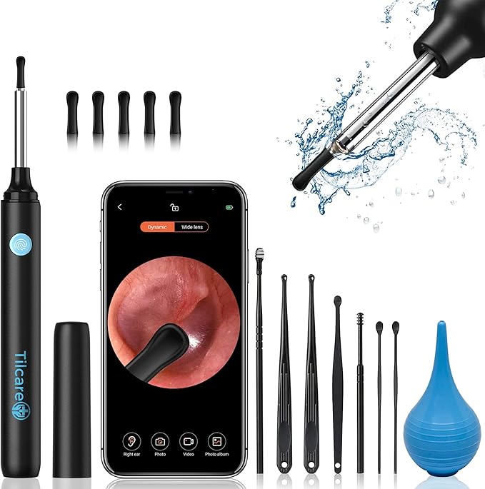 Kit nettoyage d'oreille et caméra d'oreille Tilcare Otoscope USBC