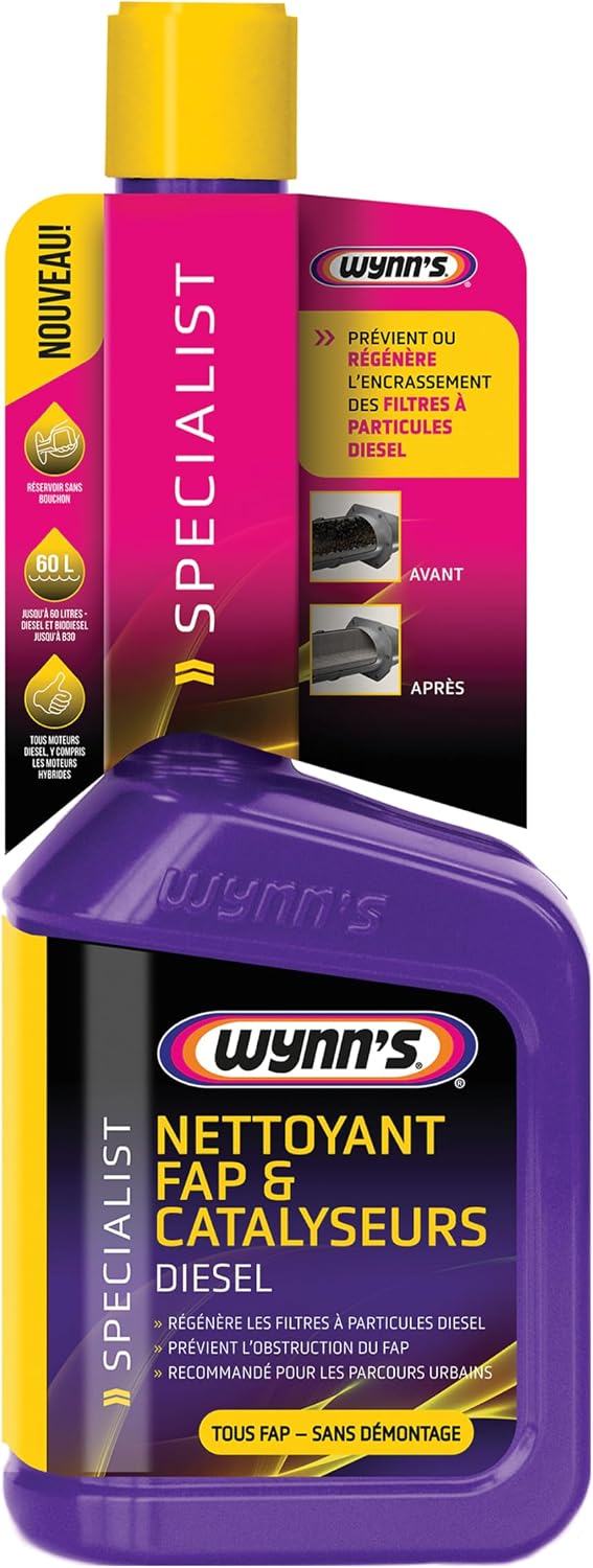 Flacon Wynn's additif nettoyant FAP et catalyseur 325 ml
