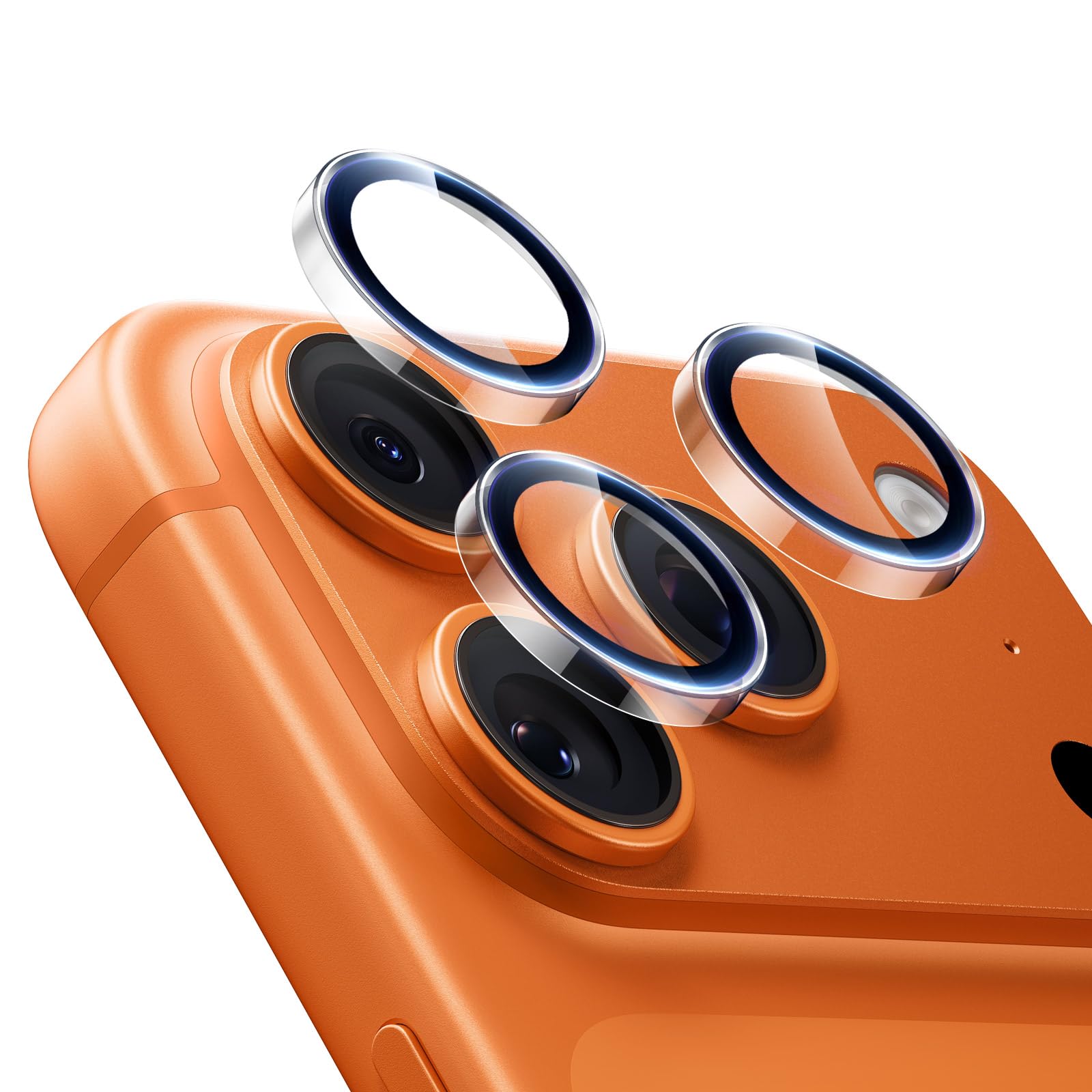 ESR カメラフィルム iPhone 17 Pro カメラ保護 高透過率 「破損のリスクを最大80％削減」超薄設計 50kg耐衝撃 米軍MIL規格 フラッシュ干渉なし 9H耐傷性 曇り防止 キズ防止 瞬間吸着 いPhone17Pro カメラ保護 16Pro/16Pro Max/15 Pro/15 Pro Max/14 Pro/14 Pro Max対応 Armorite 1セット クリア