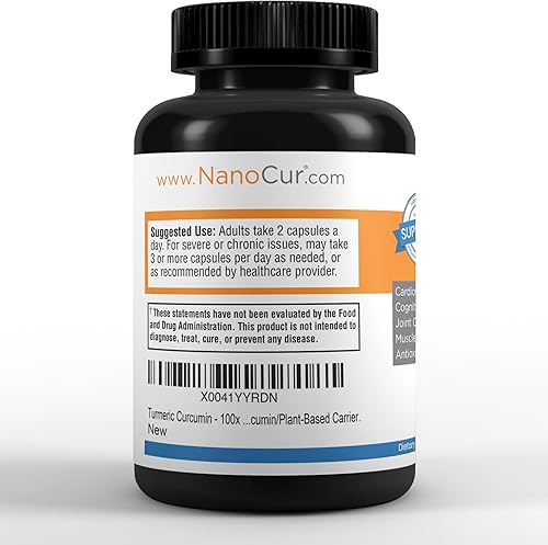 Miniatura 3 de Nanocur Curcumina de cúrcuma - 100 veces más activa que la cúrcuma. Curcumina orgánica