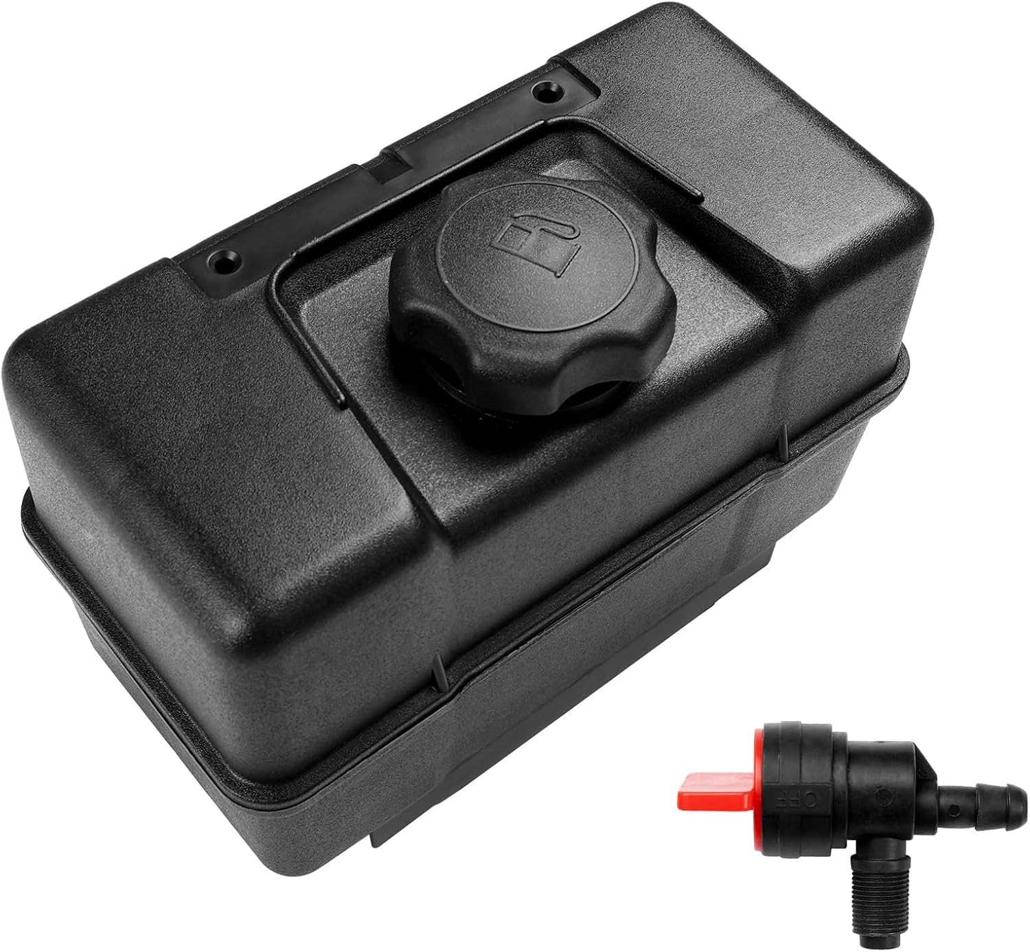 691993 Fuel Tank with Shut Off Valve and Fuel Cap 4 Quart for B&S Remote Mounting Compatible with Lawn and Garden Equipment Engines, Some Specific Snow Blower, Tiller, Log Splitter