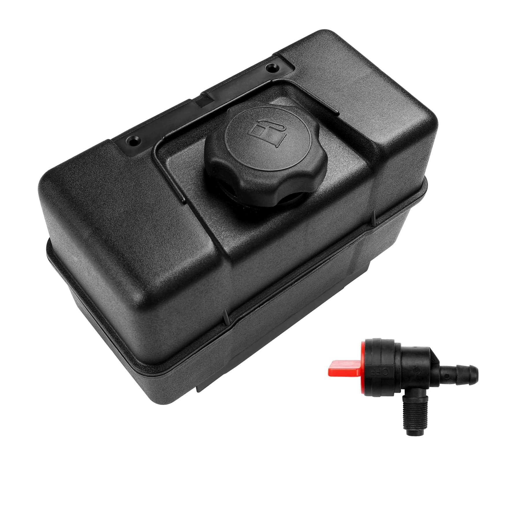 691993 Fuel Tank with Shut Off Valve and Fuel Cap 4 Quart for B&S Remote Mounting Compatible with Lawn and Garden Equipment Engines, Some Specific