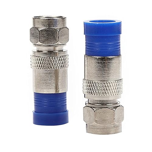 Miniatura 2 de RG6 - Adaptador coaxial de compresión tipo F para antena recta, paquete de 20 unidades