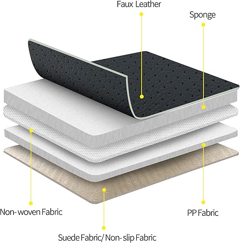 Miniatura 8 de Covertopia Fundas de asiento Z10-XB F150, ajuste personalizado para cabina de tripulación F150 2015-2023 y cabina F250 F350 2017-2023 con piel