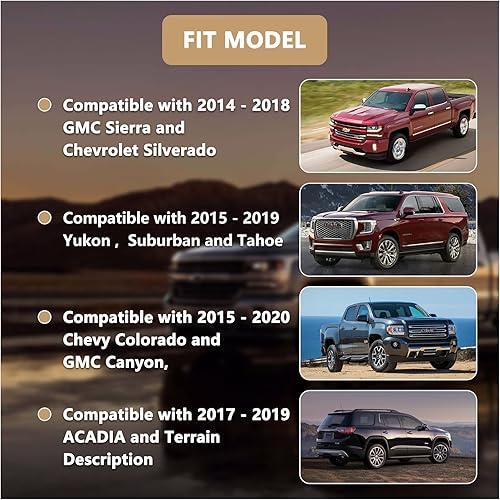 Miniatura 2 de Compatible con pantalla táctil GMC de 8 pulgadas, repuesto de pantalla LCD, compatible con Chevrolet Silverado Suburban Tahoe 2015-2018 y GMC Yukon