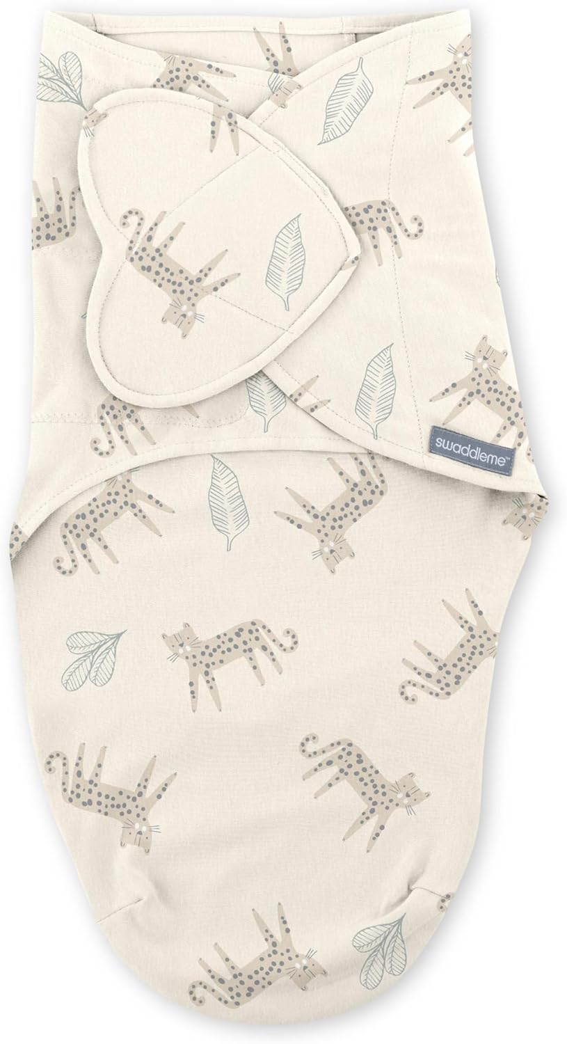 SwaddleMe by Ingenuity Monogram Collection Baby Swaddle, 100% Cotton, Improves Sleep & Calms Startle Reflex, 0-3 Months, Pocket Fold Design for Easy Changes, 1.0 TOG, 3-Pack - Born Free - Image 13