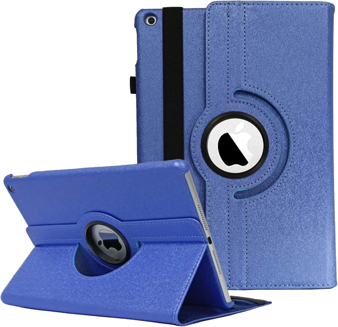 iPad 10.2" Case 9th Generation (2021) 2020 iPad 8th Generation Case / 2019 iPad 7th Generation Case, 360 Degree Rotating Stand Smart Case Protective Cover with Auto Wake Up/Sleep (Sapphire)