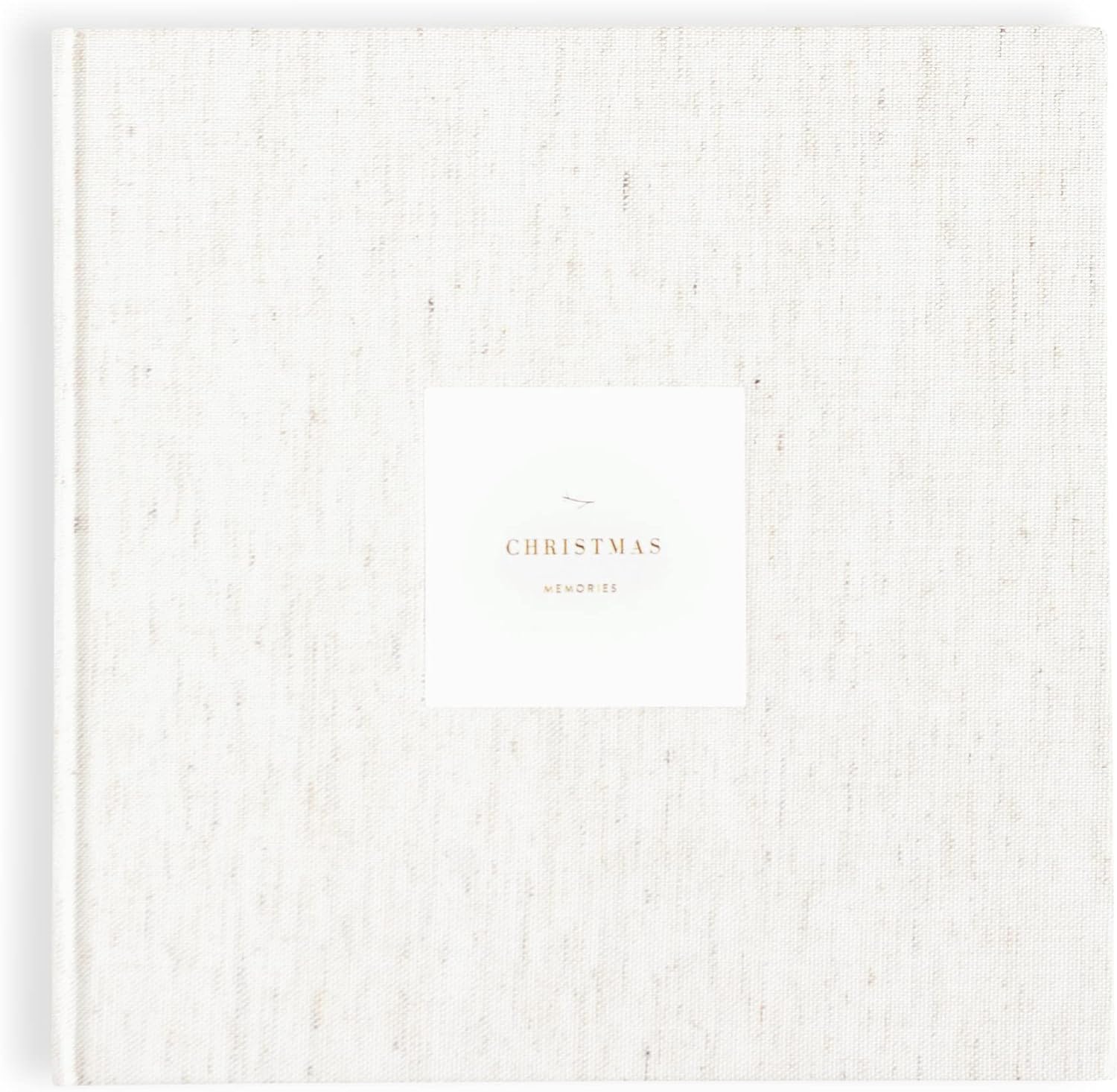 Promptly Journals, Our Christmas Memories: A Family Traditions Keepsake (Oatmeal, White, Linen) | 30-Year Christmas Journal | Traditions Christmas Journal | Family Gifts