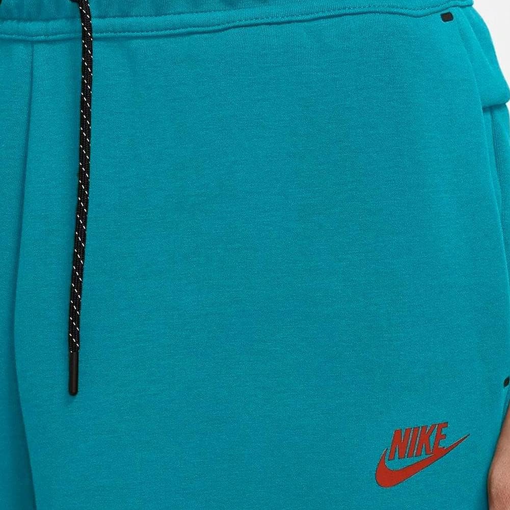 Nike Sportswear Tech Fleece Men's Shorts CU4503-356 (Aquamarine/Turf Orange), XX-Large