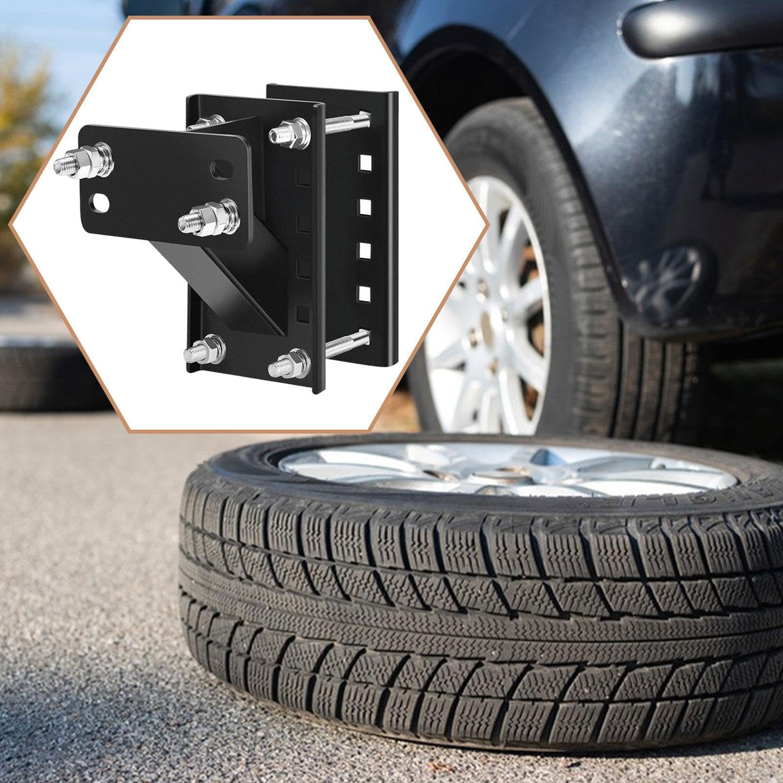 predolo llantas de repuesto genérico, soporte resistente para llantas de repuesto, para patrones de pernos de 4", 4.5", 4.75", 5" y