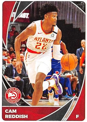 2020-21 Panini Stickers #114 Cam Reddish Official NBA Basketball Album Sticker Measuring 2.75 inch tall X 2 inches wide in Raw (NM or Better