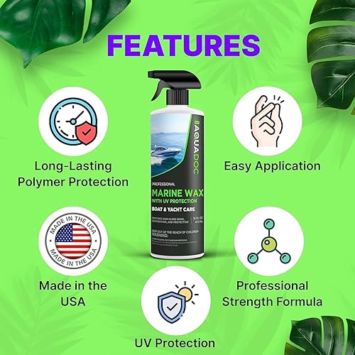 Miniatura 4 de AquaDoc Marine Polish - Cera marina de primera calidad para barcos - Protección UV para barcos - Pulido de alto brillo - Ayuda con la oxidación y el