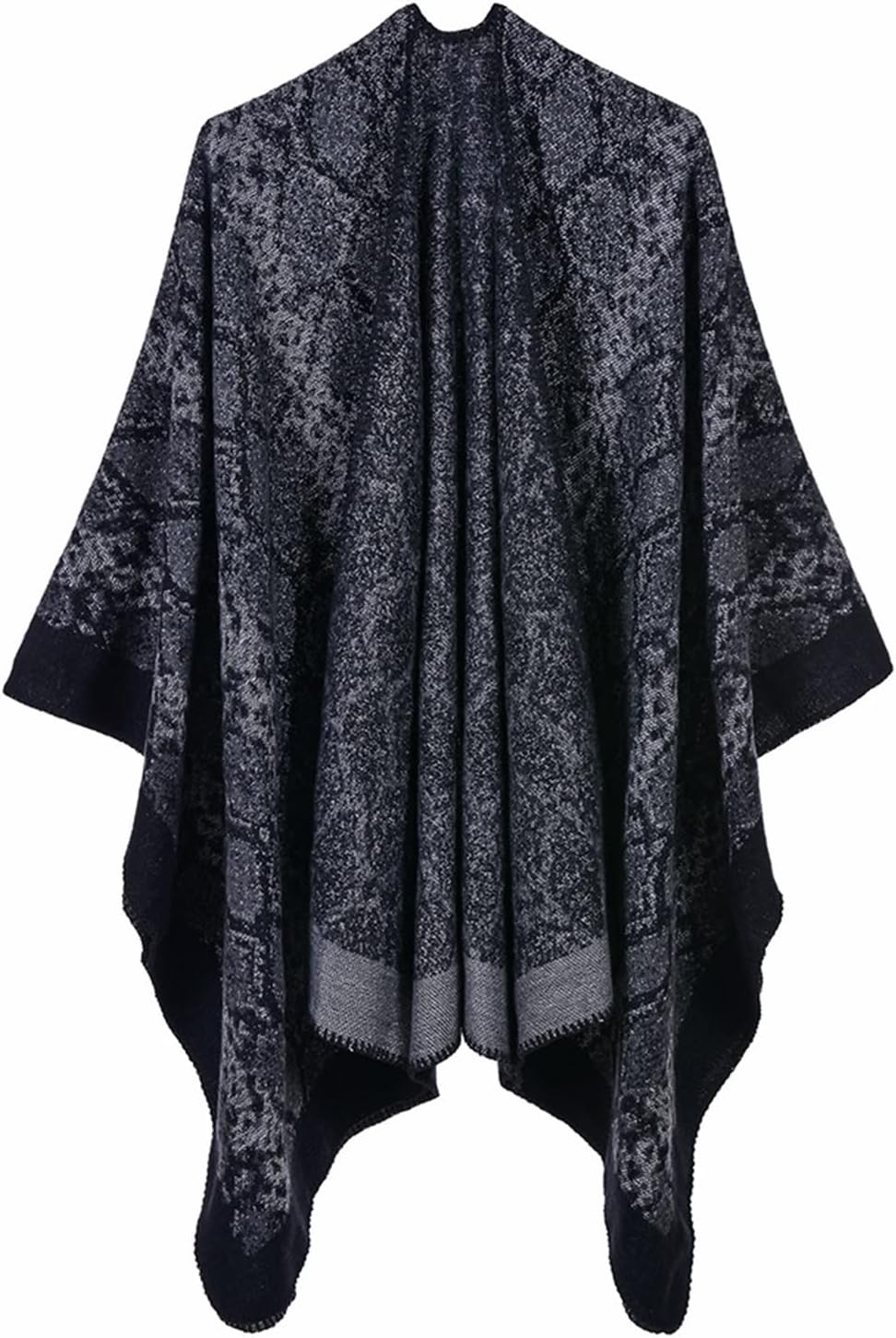 大判ストール ポンチョ マフラー 女性のレトロなスタイルのポンチョ ショール ケープ ショール (色 : B, Size : One
