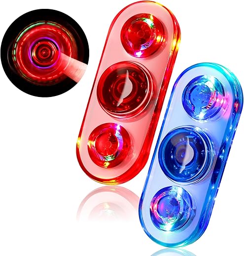 SCIONE LED Fidget Spinner (2er): Leuchtender Drehspaß, der überrascht!
