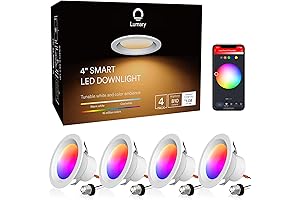 Smart Can Lights Alexa 4-Inch LED Color Changing Downlight