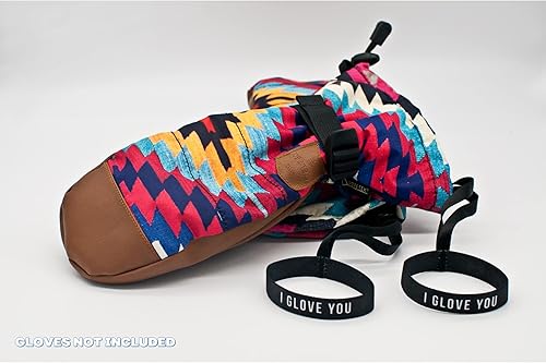 Miniatura 5 de GloveCuff - Correa de seguridad para guantes de esquí, snowboard, invierno, correa elástica para muñeca, correa de guante para adultos, unisex,