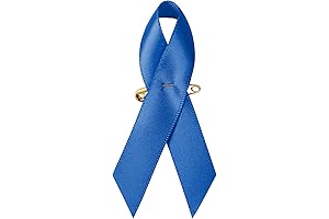 Blue Ribbon for Israel - 100 Pieces Blue Satin Awareness Ribbons