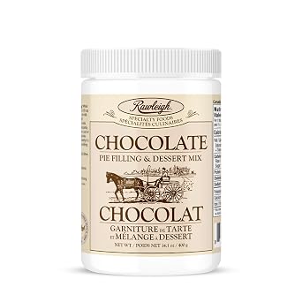 Rawleigh Chocolate Pie Filling & Dessert Mix 14.1 oz / 400g Makes Up to 6 Rich Homemade-Style Sumptuous Pies Gluten Free, Kosher & Vegetarian Old-Fashioned Chocolate Dessert Mix
