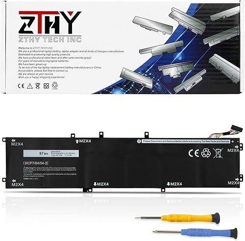 Miniatura 13 de ZTHY 87Wh DWVRR - Batería de repuesto para laptop Dell Alienware x17 R1 R2 Alienware x15 R1 R2 Inspiron 16 7620 2 en 1 Series Notebook 0017GN 0NR6MH